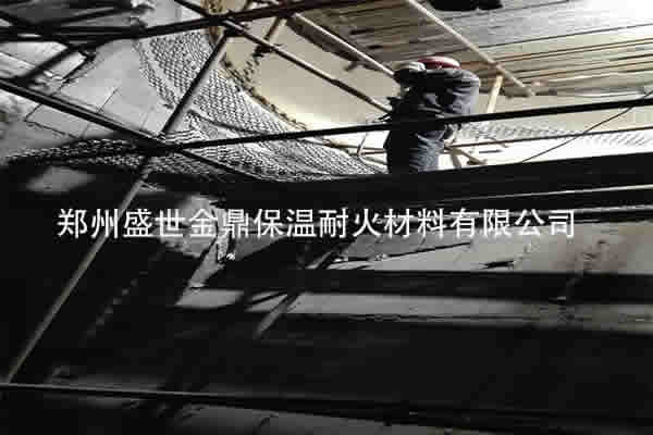 盛世金鼎耐磨耐火可塑料施工现场